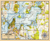 1920 Map of Fox Lake Illinois