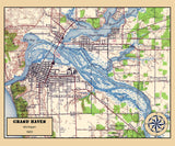 1920 Map of Grand Haven Michigan