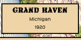 1920 Map of Grand Haven Michigan