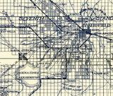 1908 Map of Kern County California