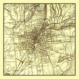 1934 Map of Saratoga Springs New York