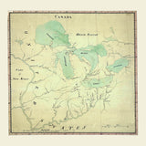 1800 Map of the Great Lakes