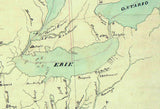 1800 Map of the Great Lakes