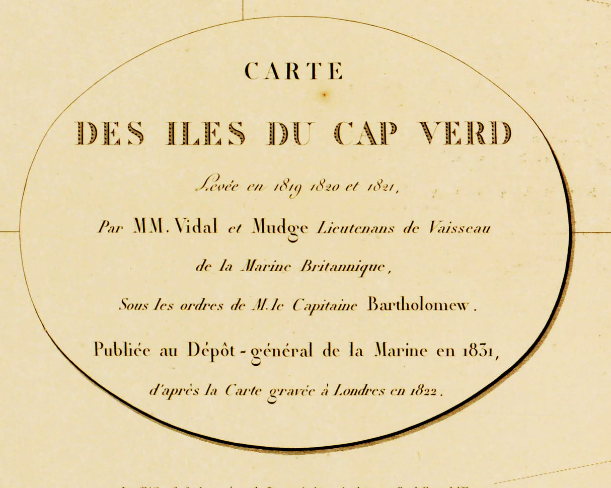 1831 Map of the Cape Verde Islands