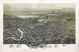 1890 Panoramic Map of Scranton Pennsylvania