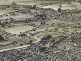 1890 Panoramic Map of Scranton Pennsylvania