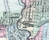 1884 Map of Scranton Pennsylvania