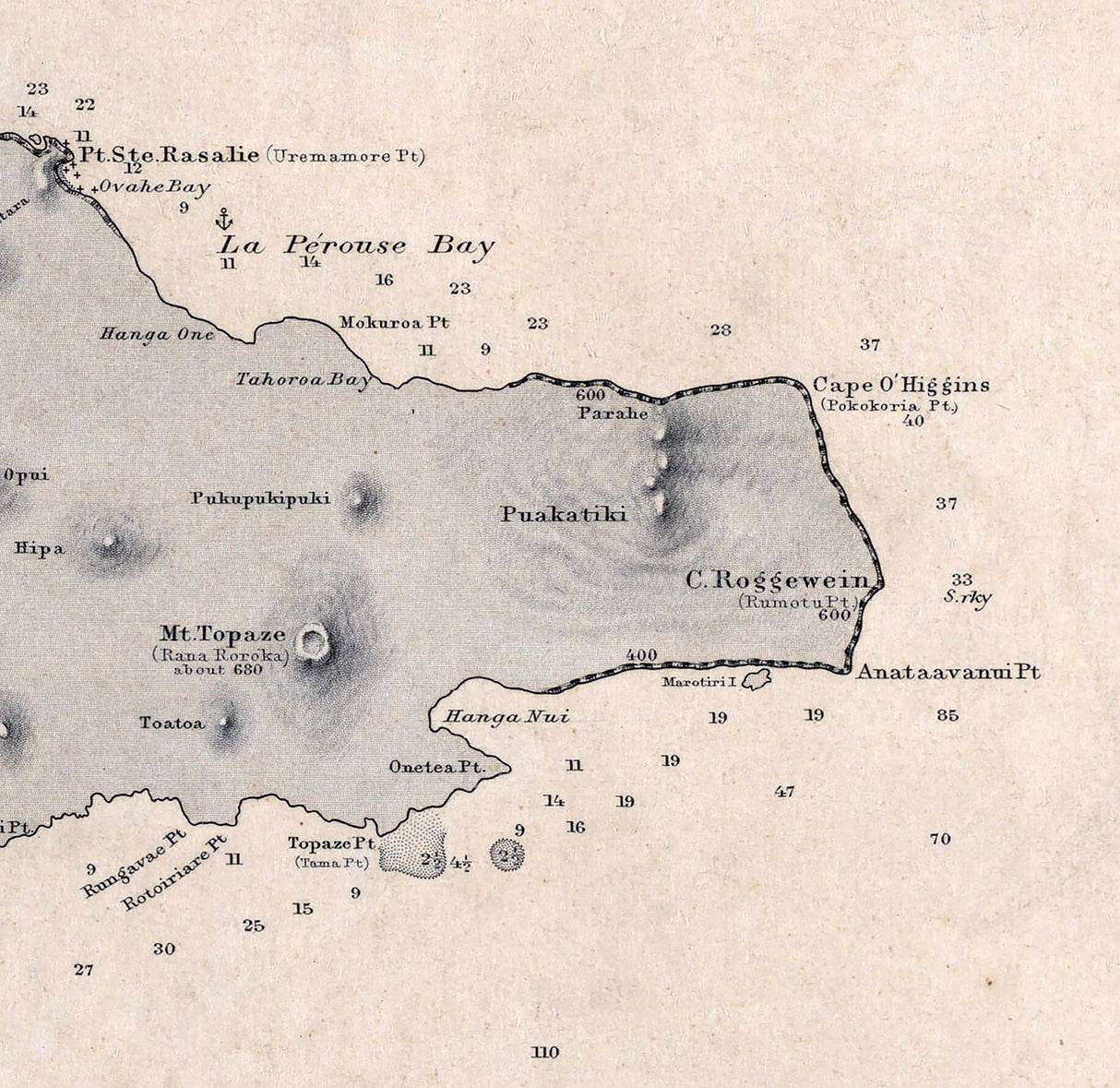 1888 Map of Easter Island