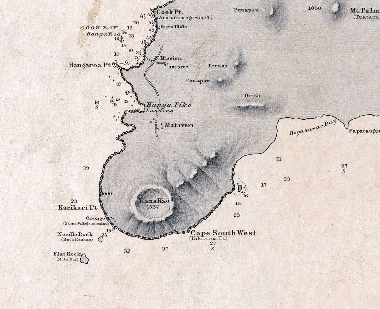 1888 Map of Easter Island