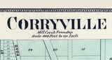 1869 Map of Corryville Hamilton County Ohio