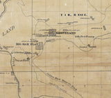 1879 Map of Tuolumne County California Mines