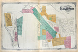 1873 Map of Edwardsville Madison County Illinois