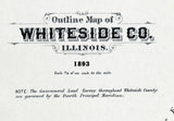 1893 Map of Whiteside County Illinois