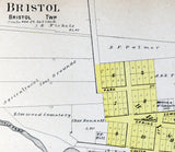 1903 Map of Yorkville and Bristol Kendall County Illinois