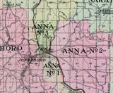 1908 Map of Union County Illinois