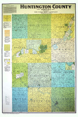 1921 Farm Line Map of Huntington County Indiana