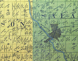 1921 Farm Line Map of Huntington County Indiana