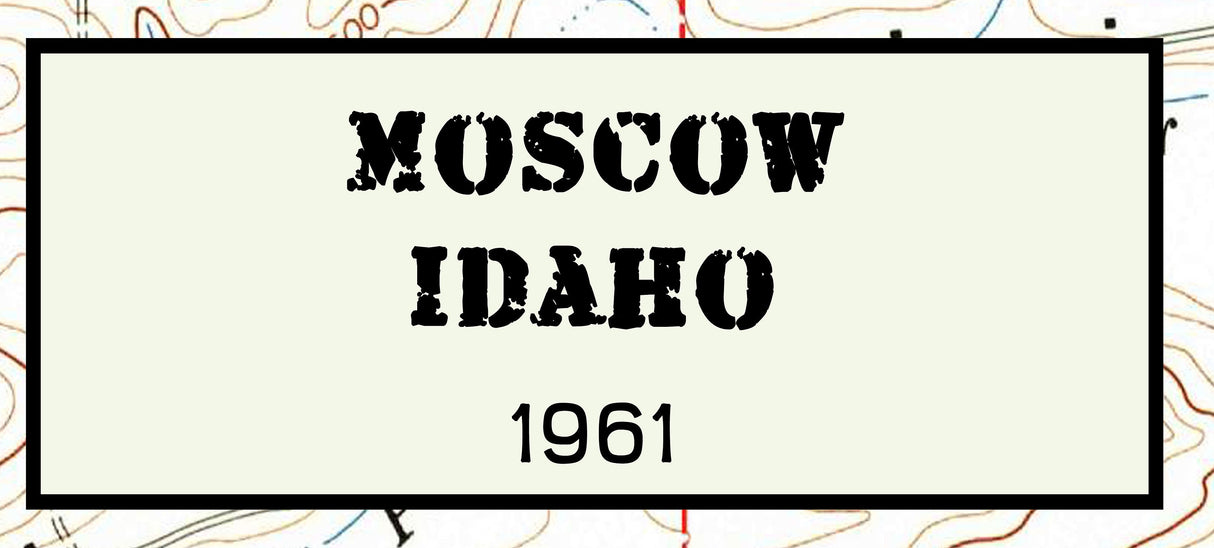 1961 Map of Moscow Idaho