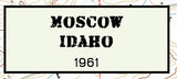 1961 Map of Moscow Idaho