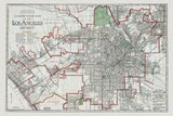 1923 Map of Los Angeles California