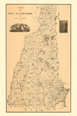 1816 Map of New Hampshire