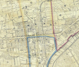 1847 Map of Newark Essex County New Jersey