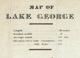 1850 Map of Lake George New York