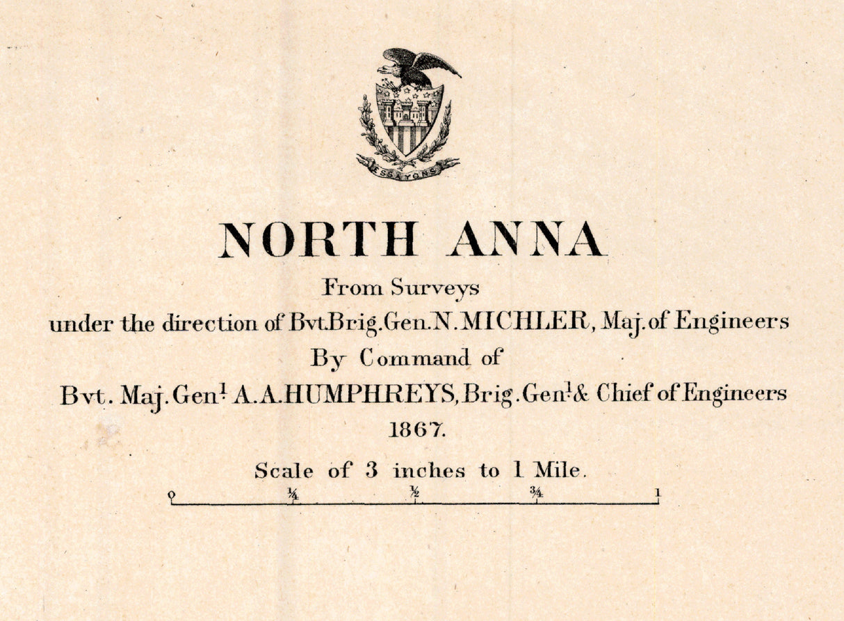 1867 Map of North Anna Virginia