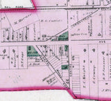 1877 Map of Merchantville Camden County New Jersey