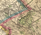 1893 Map of Philadephia Pennsylvania