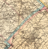 1893 Map of Philadephia Pennsylvania