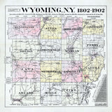 1902 Map of Wyoming County New York