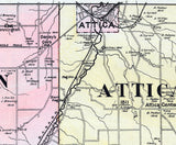 1902 Map of Wyoming County New York