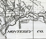 1913 Map of Santa Cruz County California