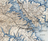 1918 Map of Baltimore Maryland and Vicinity