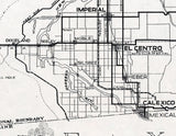 1919 Map of Imperial County California