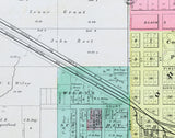 1893 Map of Galva Henry County Illinois