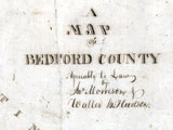 1818 Map of Bedford County Pennsylvania