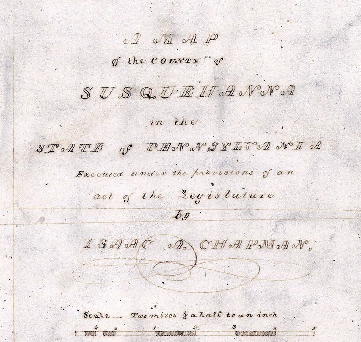 1816 Map of Susquehanna County Pennsylvania