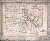 1816 Map of Bradford County Pennsylvania