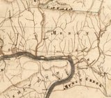 1817 Map of Lycoming County Pennsylvania