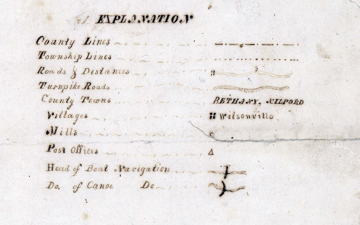 1817 Map of Wayne and Pike County Pennsylvania