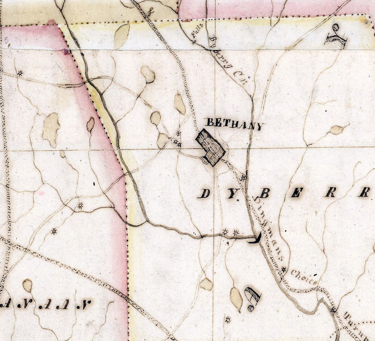 1817 Map of Wayne and Pike County Pennsylvania