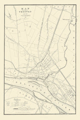 1836 Map of Trenton New Jersey