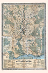 1879 Map of Elizabeth Town New Jersey