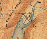 1910 Map of Greenwood Lake New Jersey