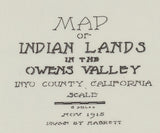 1915 Map of Indian Lands Inyo County California