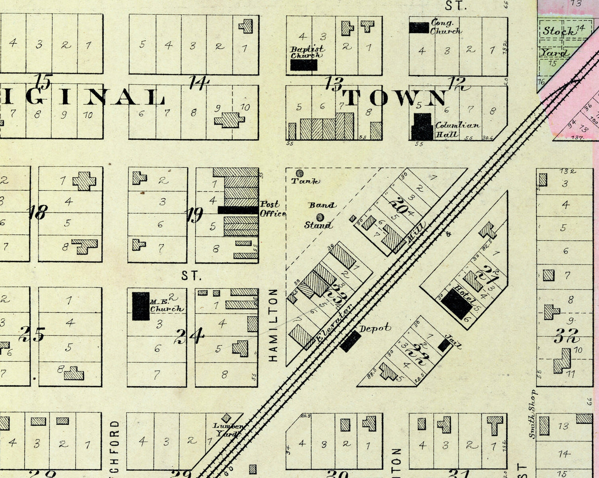 1894 Map of McLean Illinois