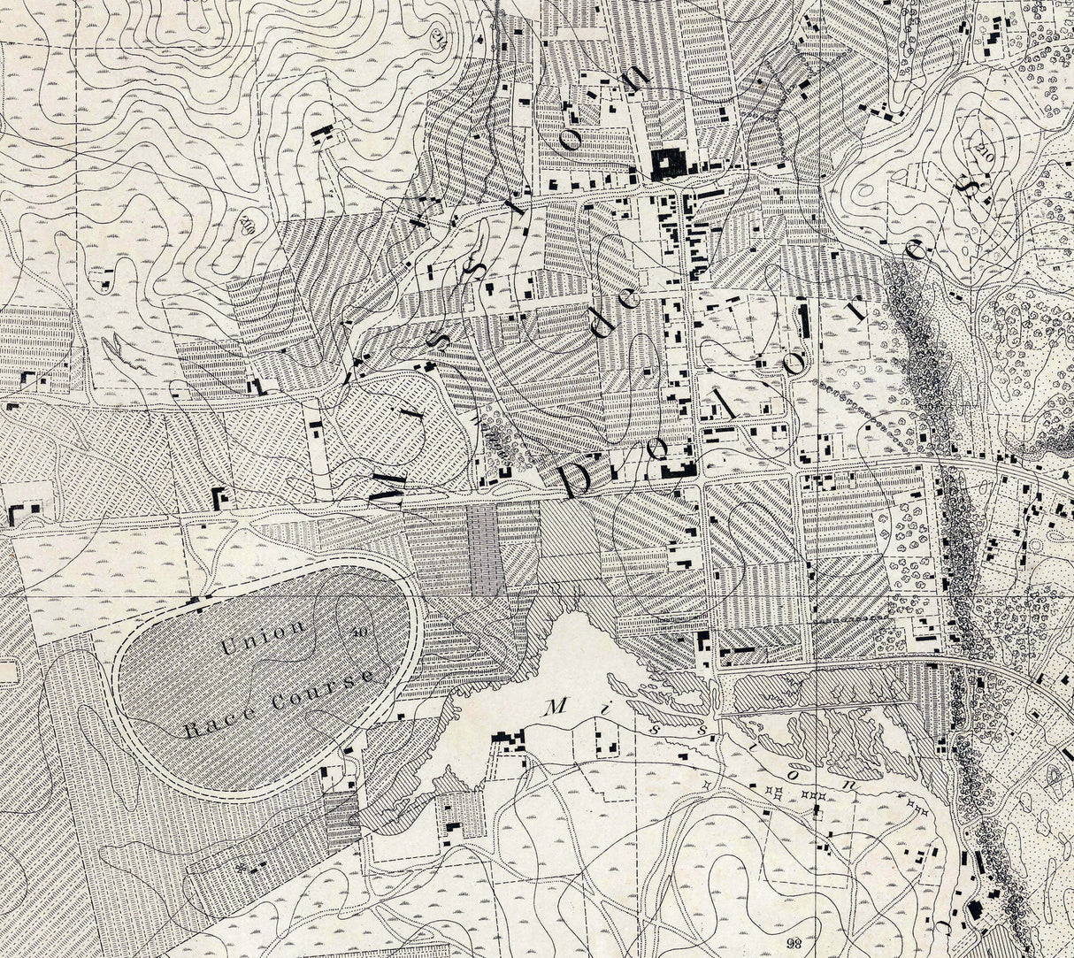 1857 Map of San Francisco California