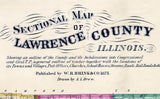 1875 Map of Lawrence County Illinois